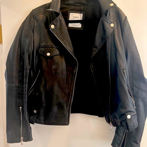 Pull Bear Jackets Coats Pull Bear Leather Jacket Poshmark
